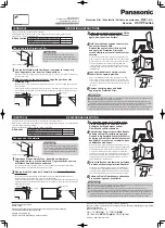 Panasonic UT-VPF Series Operating Instructions preview