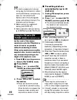 Preview for 22 page of Panasonic V-SD350V Operating Instructions Manual