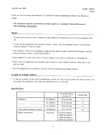 Preview for 3 page of Panasonic VA-1232UK Operating Instructions Manual