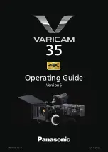 Предварительный просмотр 1 страницы Panasonic Varicam 35 Operating Manual