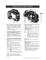 Предварительный просмотр 17 страницы Panasonic VariCam AJ-HPX3700G Operating Instructions Manual