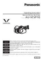 Preview for 13 page of Panasonic Varicam AU-VCVF1G Operating Instructions Manual