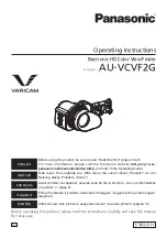 Preview for 13 page of Panasonic VARICAM AU-VCVF2G Operating Instructions Manual