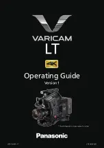 Предварительный просмотр 1 страницы Panasonic VARICAM LT Operating Manual