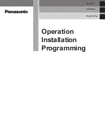 Panasonic VB-9411ADSUK Operation Instructions Manual preview