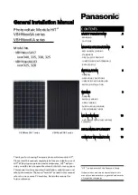 Preview for 1 page of Panasonic VBHNxSA series General Installation Manual