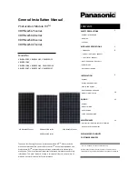 Panasonic VBHNxxxSJ25 series Installation Manual preview