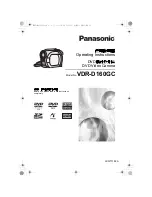 Предварительный просмотр 1 страницы Panasonic VDR-D160GC Operating Instructions Manual