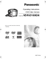 Panasonic VDR-D160GN Operating Instructions Manual preview