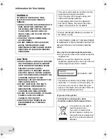 Preview for 2 page of Panasonic VDR-D160GN Operating Instructions Manual