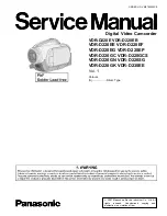 Panasonic VDR-D220E Service Manual preview