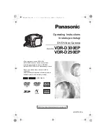 Предварительный просмотр 1 страницы Panasonic VDR-D250EP Operating Instructions Manual