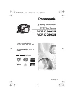 Предварительный просмотр 1 страницы Panasonic VDR-D250GN Operating Instructions Manual