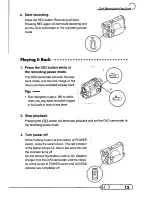 Предварительный просмотр 15 страницы Panasonic VDR-M10 Operating Manual