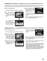 Preview for 77 page of Panasonic VDR-M20 Operating Manual