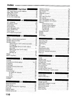 Preview for 110 page of Panasonic VDR-M20 Operating Manual