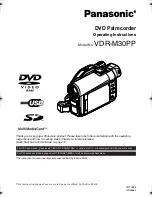 Panasonic VDR-M30 Operating Instructions Manual предпросмотр