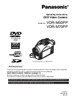 Panasonic VDR-M50PP User Manual preview