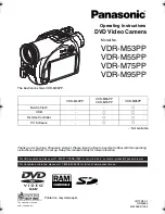 Panasonic VDR-M53 Operating Instructions Manual предпросмотр