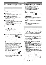 Preview for 3 page of Panasonic VE-GE10DL Quick Reference Manual