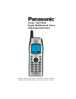 Panasonic Versio EB-TX320 Operating Instructions Manual preview