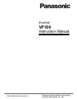 Panasonic VF100 Instruction Manual preview