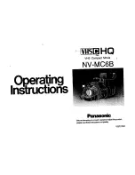 Panasonic VHSC HQNV-MC6B Operating Instructions Manual preview