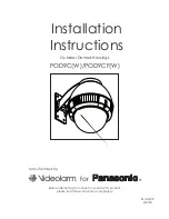 Preview for 1 page of Panasonic Videolarm POD9C Installation Instructions Manual