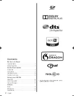 Preview for 2 page of Panasonic Viera AS670M series Operating Instructions Manual