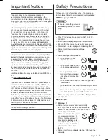 Preview for 3 page of Panasonic Viera AS670M series Operating Instructions Manual