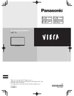 Panasonic Viera DT50A series Operating Instructions Manual preview