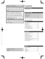 Предварительный просмотр 3 страницы Panasonic Viera DT50K Series Operating Instructions Manual