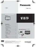 Preview for 1 page of Panasonic Viera ET60M series Operating Instructions Manual