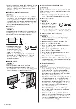 Предварительный просмотр 6 страницы Panasonic VIERA EX750 Operating Instructions Manual