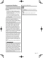 Preview for 3 page of Panasonic VIERA EX750H Series Operating Instructions Manual