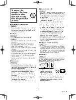 Предварительный просмотр 5 страницы Panasonic VIERA EX750H Series Operating Instructions Manual