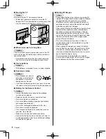 Предварительный просмотр 6 страницы Panasonic VIERA EX750H Series Operating Instructions Manual