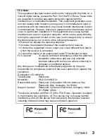 Предварительный просмотр 3 страницы Panasonic Viera HX-DC1 Owner'S Manual