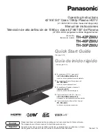 Preview for 1 page of Panasonic Viera Link TH-46PZ80U Instrucciones De Operación