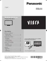 Preview for 1 page of Panasonic VIERA ST60D Operating Instructions Manual