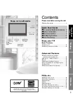 Preview for 3 page of Panasonic Viera TC-26LE70 Operating Instructions Manual