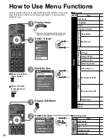 Preview for 24 page of Panasonic Viera TC-26LE70 Operating Instructions Manual