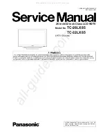 Preview for 1 page of Panasonic Viera TC-26LX85 Service Manual