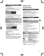 Preview for 21 page of Panasonic Viera TC-32A400H Owner'S Manual