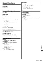 Предварительный просмотр 29 страницы Panasonic Viera TC-32C400C Owner'S Manual