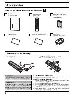 Предварительный просмотр 6 страницы Panasonic Viera TC-32LX300 Operating Instructions Manual