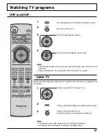 Предварительный просмотр 17 страницы Panasonic Viera TC-32LX300 Operating Instructions Manual