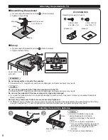 Предварительный просмотр 8 страницы Panasonic Viera TC-32LX34 Owner'S Manual