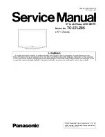 Preview for 1 page of Panasonic Viera TC-37LZ85 Service Manual