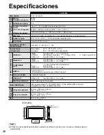 Preview for 46 page of Panasonic Viera TC-37LZ85 (Spanish) Manual De Instrucciones